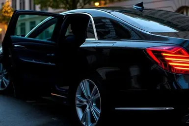 Luxury Black Car, symbolizing San Jose Airport Transfer
