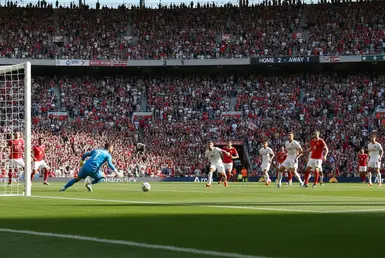 AI image: A soccer Match in a crowded stadium, symbolizing Guadalajara Estadio Akron World Cup 2026