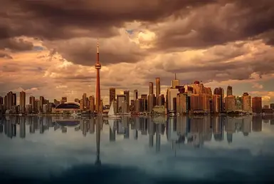 Toronto, Skyline, Sunset image.