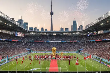 AI Image of Vancouver FIFA 2026 World cup, BC Place full of fans
