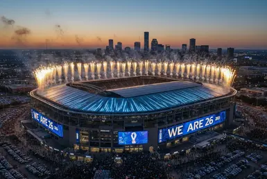 AI Image of Houston NRG Stadium that will held some of the FIFA World Cup 2026 Matches