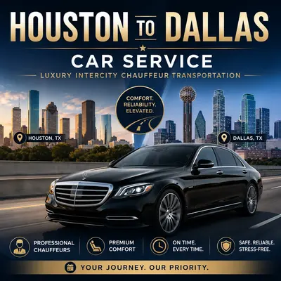Houston to Dallas Car Service – Luxury Intercity Chauffeur Transportation