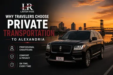 Private transportation to Alexandria featuring a luxury Lincoln Navigator chauffeur service for comfortable long-distance travel.