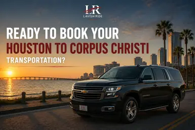 Luxury Chevrolet Suburban transportation from Houston to Corpus Christi, featuring private chauffeur service along the Texas Gulf Coast.
