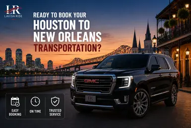 Luxury GMC SUV transportation from Houston to New Orleans, featuring private chauffeur service and door-to-door long-distance travel.