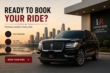 Luxury private transportation from Houston to Huntsville featuring a premium chauffeured SUV and convenient door-to-door travel service.