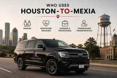 Ford Expedition providing Houston to Mexia transportation for families, healthcare travelers, business professionals, and travelers seeking personalized private transportation in Central Texas.