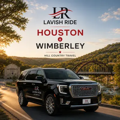 Houston to Wimberley Car Service for Hill Country Travel