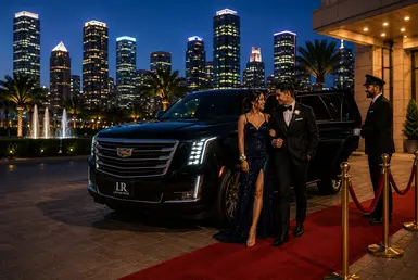 Safe and reliable Houston prom transportation with professional chauffeur service and luxury SUV arrival for prom night events