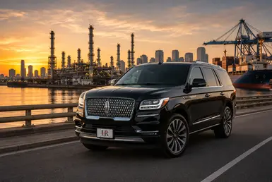 Luxury Lincoln Navigator transportation for executives, energy professionals, university visitors, logistics teams, and healthcare travelers in Southeast Texas.