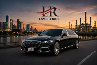 Private transportation vs driving yourself to Beaumont, featuring a luxury Mercedes-Maybach chauffeur service for comfortable long-distance travel.