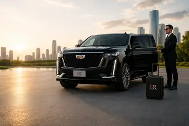 Private long-distance transportation featuring a luxury chauffeured SUV, highlighting comfort, privacy, reliability, and door-to-door travel service.