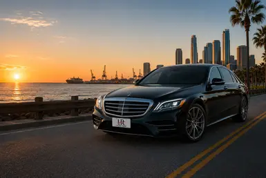 Luxury Mercedes-Benz S-Class transportation for energy professionals, vacation travelers, university visitors, and cruise and airport passengers along the Texas Gulf Coast.