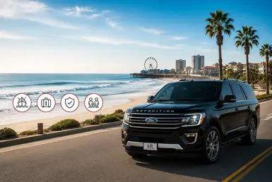 Luxury Cadillac Escalade transportation for beach vacations and coastal travel along the Texas Gulf Coast.
