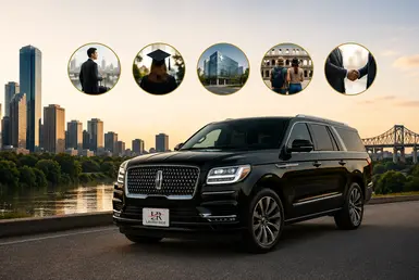 Luxury Lincoln Navigator transportation for business travelers, Baylor University visitors, medical patients, tourists, and professionals traveling between Houston and Waco.