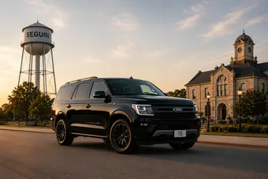 Ford Expedition serving Seguin business districts, corporate offices, local landmarks, and destination connections with luxury private transportation and chauffeured travel.