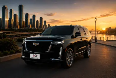 Cadillac Escalade SUV providing flexible point-to-point and hourly transportation between Houston and Lake Charles with private chauffeur service and luxury long-distance travel.