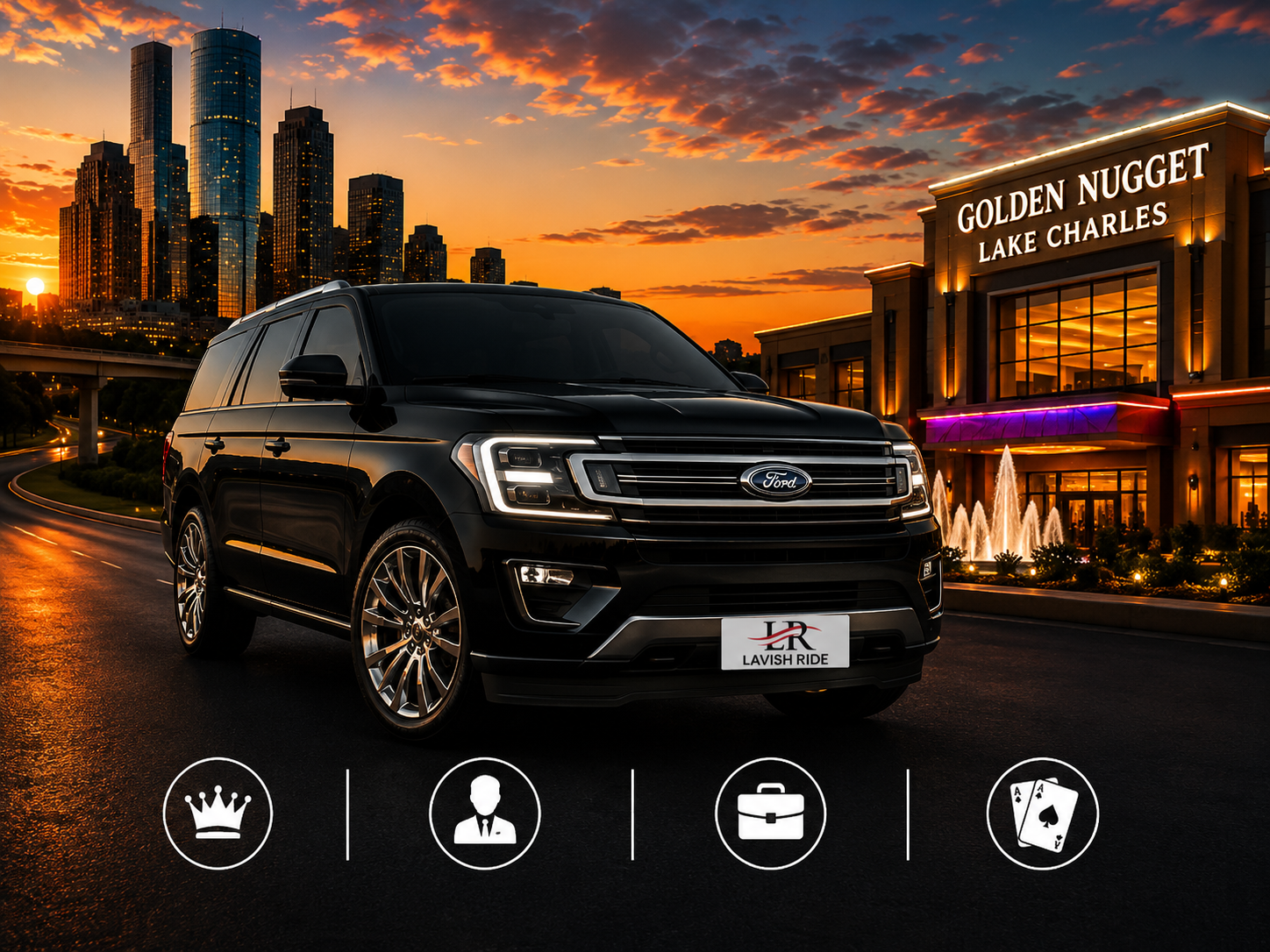 Houston to Lake Charles Car Service – Luxury Casino & Business Transportation